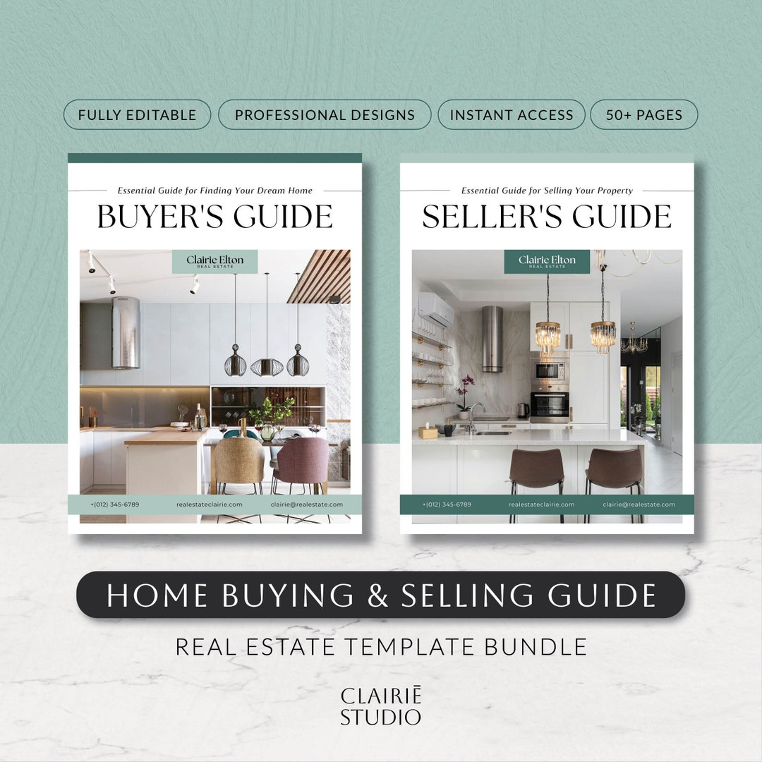 Printable Real Estate Guide Bundle, Home Selling Buying Process, Buyer ...