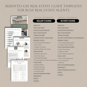 Real Estate Guide Template Bundle, Home Selling Buying Process, Buyer and Seller Guide Presentation, Canva Marketing for Real Estate Agent image 6