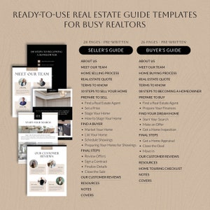 Real Estate Buyer and Seller Guide Bundle, Home Selling Buying Process ...