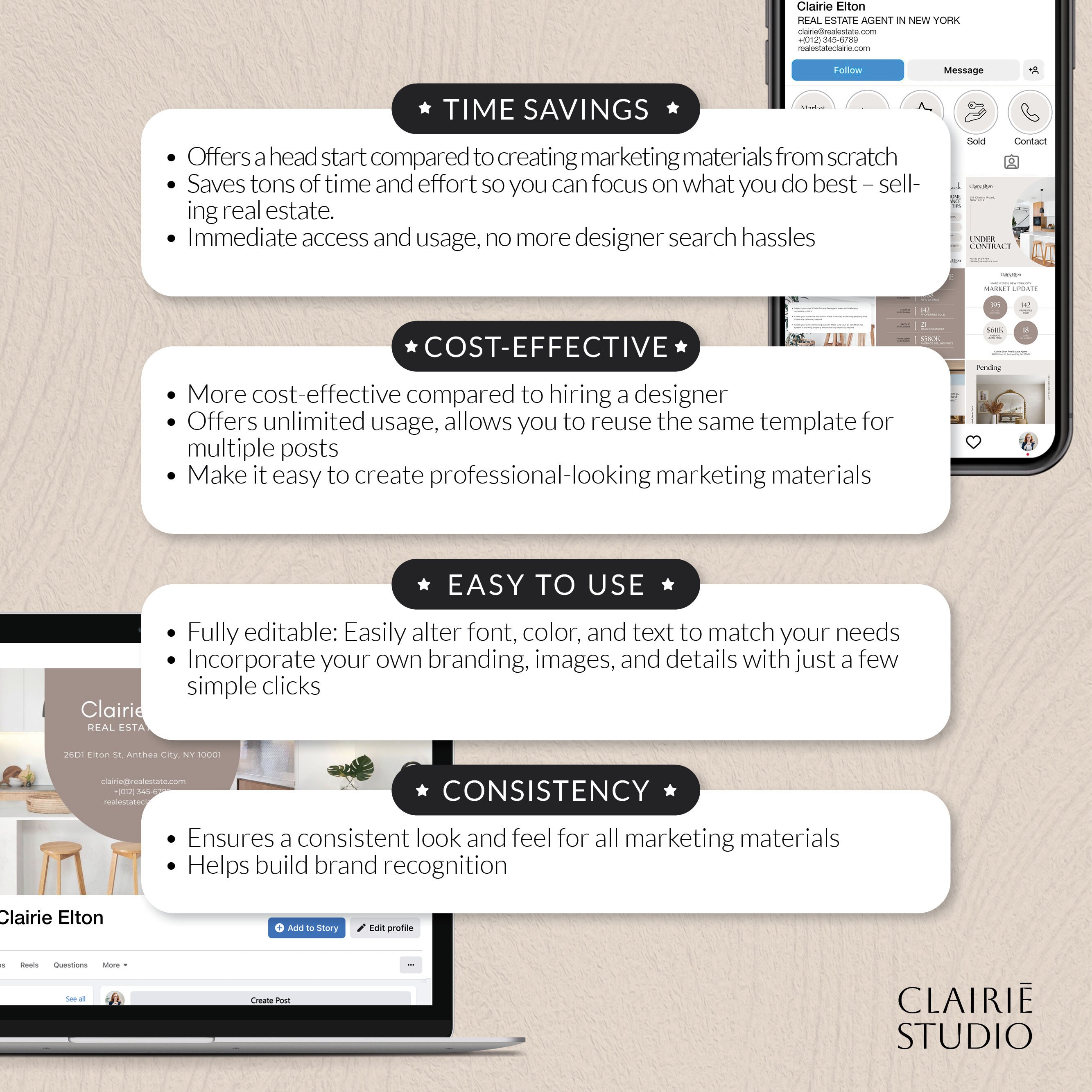 Printable Local Guide Template Bundle, Real Estate Marketing Kit ...