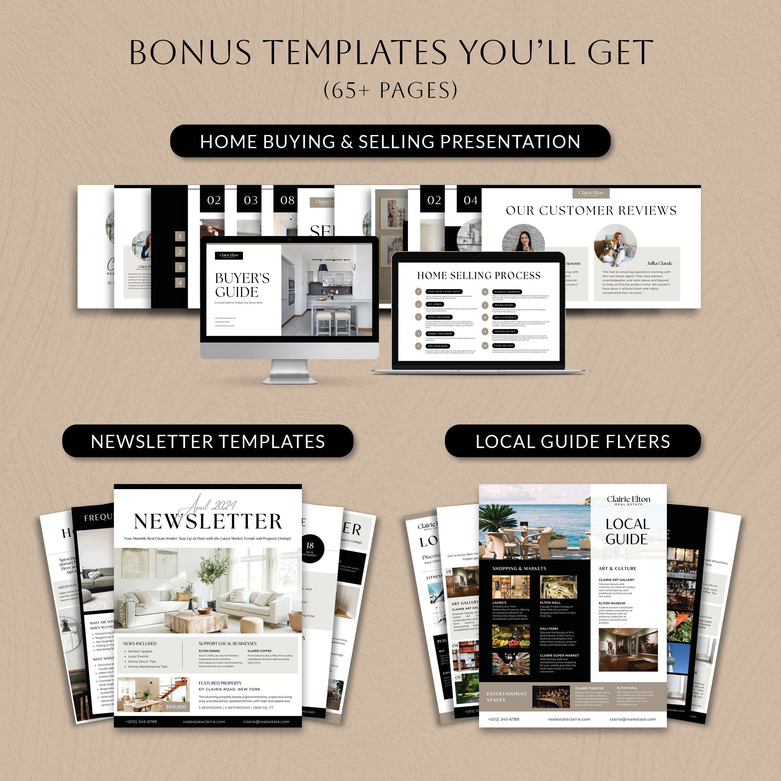 Real Estate Guide Template Bundle, Home Selling Buying Process, Buyer ...