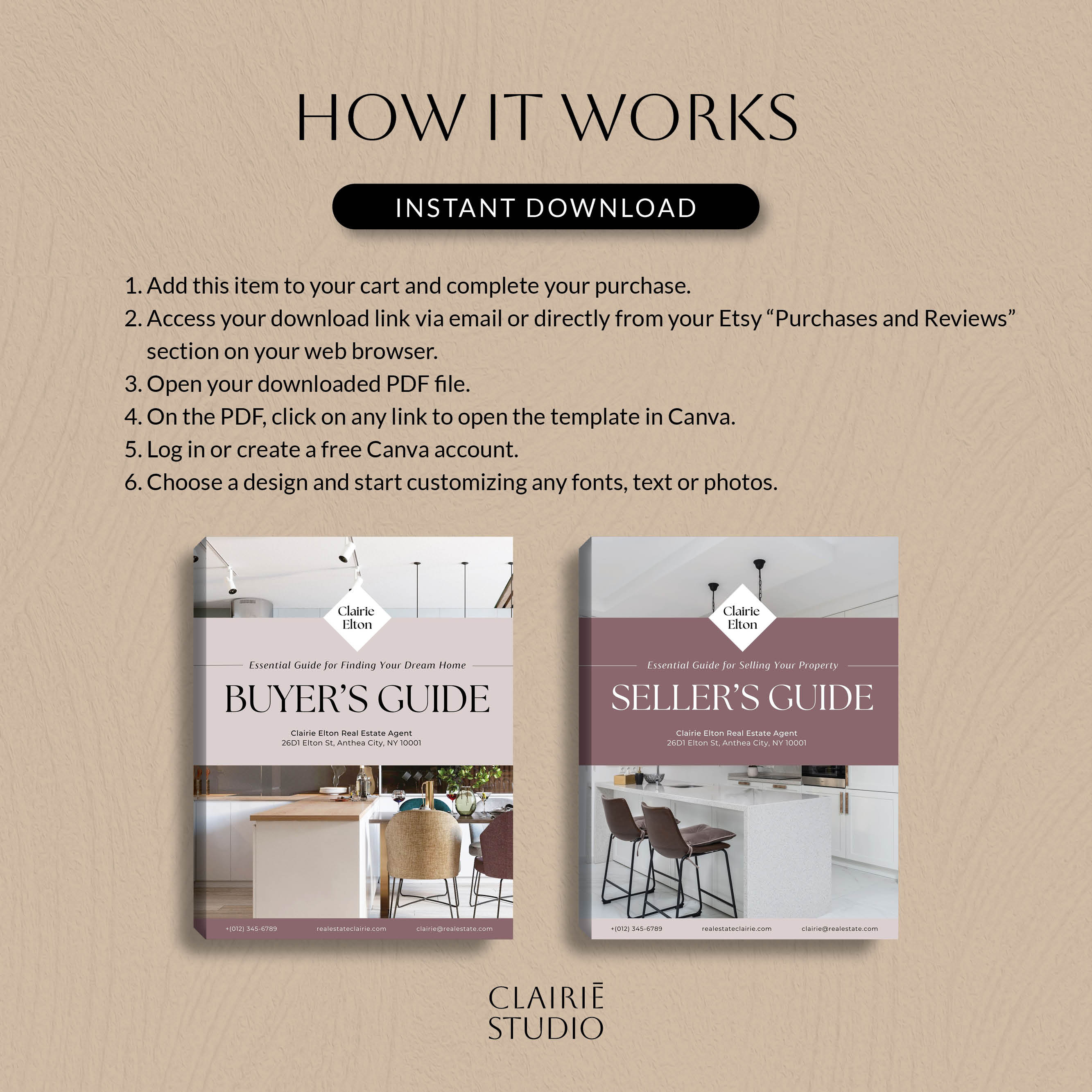 Real Estate Guide Template Bundle, Home Selling Buying Process, Buyer ...