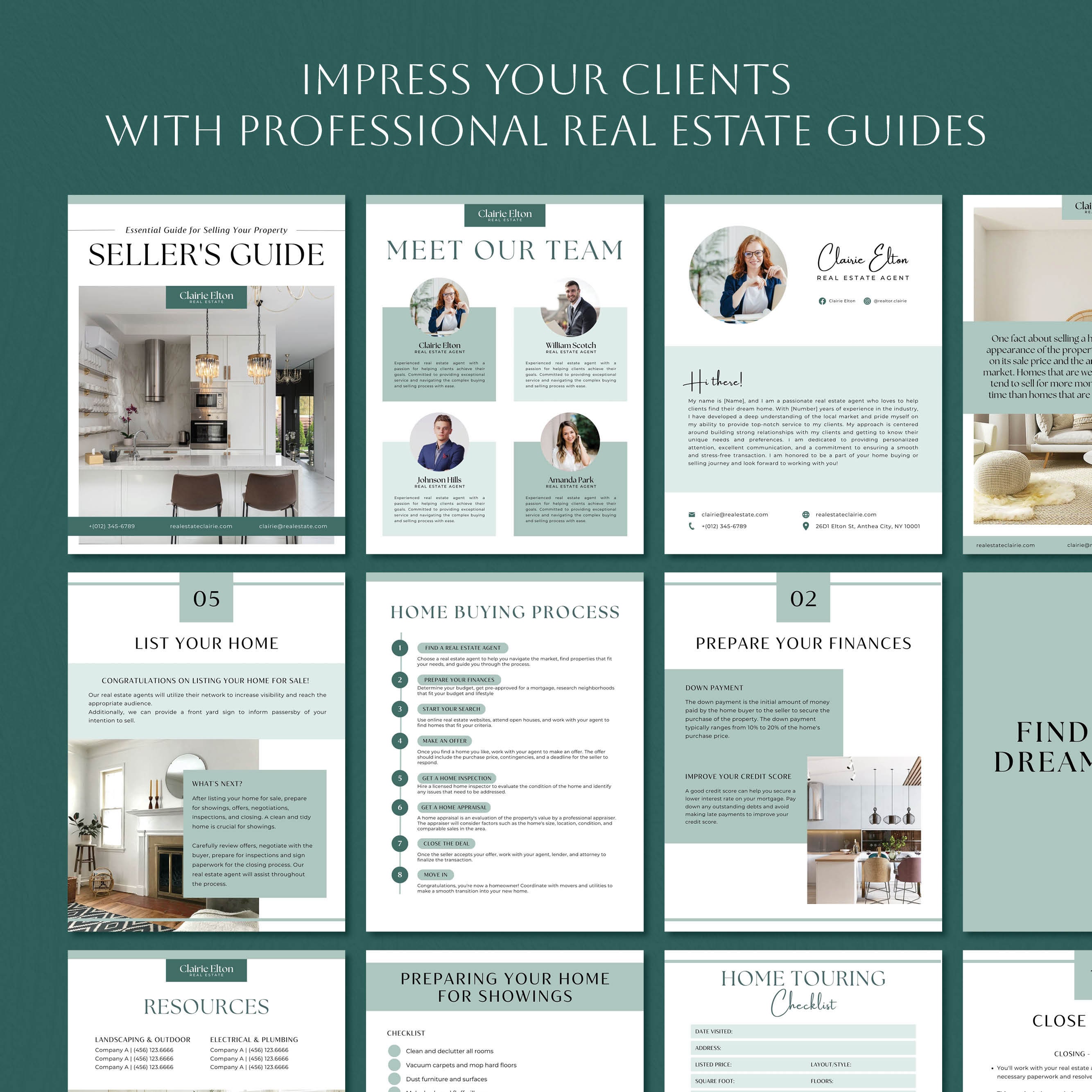 Printable Real Estate Guide Bundle, Home Selling Buying Process, Buyer ...