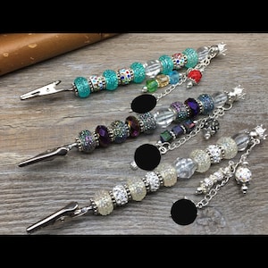 Princess #00: zelfgemaakte kralenarmbandhulp, kaartclip met kralen, multifunctionele clip, clip voor lange vingernagels