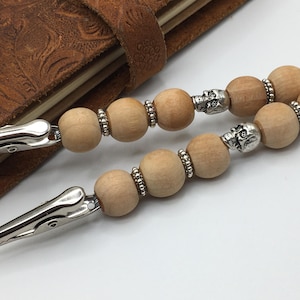 Mini-schedel #021 armbandhulp, kaartclip met kralen, multifunctionele clip, clip voor lange vingernagels