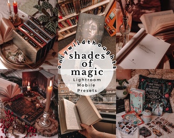 Shades of Magic Mobile Lightroom Presets | Aesthetic Bookstagram Preset Pack for Instagram | Magical Autumnal Editing for Book Blogger
