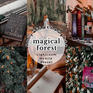 Magical Forest Mobile Lightroom Preset | Aesthetic Bookstagram Filter for Instagram | Vibrant Colorful Editing for Book Blogger