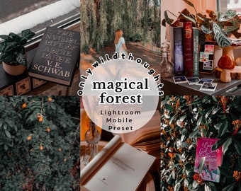 Magical Forest Mobile Lightroom Preset | Aesthetic Bookstagram Filter for Instagram | Vibrant Colorful Editing for Book Blogger