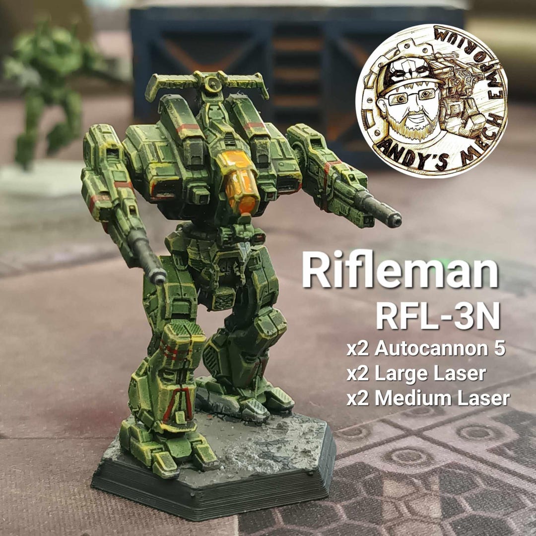 Mecha Rifle American Mecha Rifle Man - Etsy