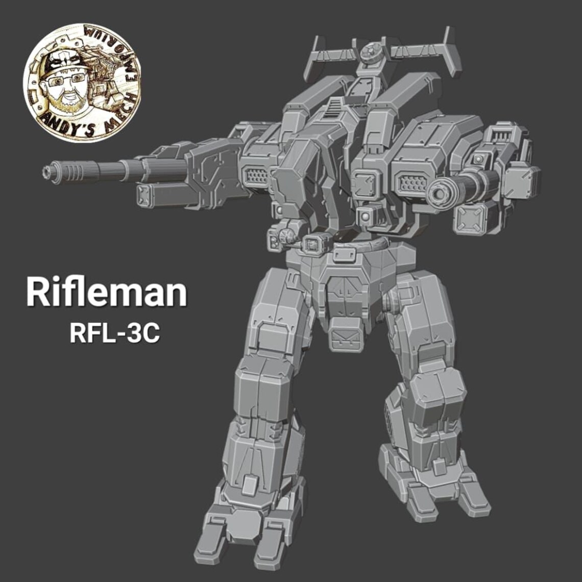 Mecha Rifle American Mecha Rifle Man - Etsy