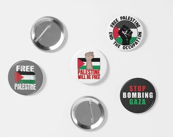 4 End Occupation Palestine Will Be Free Free Palestine Button Badges