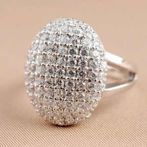 2.20Ct White Diamond Twilight Bella&#39;s Ring, Twilight Bella Diamond Ring, Bella Breaking Dawn Pave Set Ring