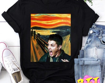 Dean Winchester Supernatural That Was Scary Funny Vintage Van Gogh T-Shirt, Supernatural Winchesters Shirt, Winchester Brothers Shirt