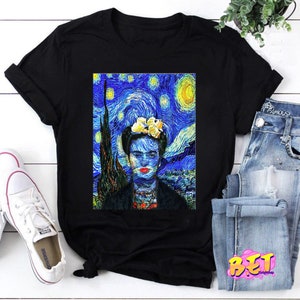 レディースTシャツ フリーダ・カーロ ホワイトTシャツ、アートT