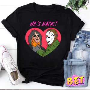 He’s Back Alice Cooper Sheryl Goddard Jason Voorhees T-Shirt, Jason Voorhees Shirt, Alice Cooper Shirt, Halloween Shirt