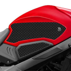 BLOQ Motorcycle Fuel Tank Grips / Traction Pads For Honda CBR650R (2019-) - Black