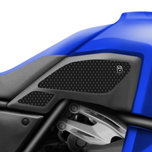 BLOQ Motorcycle Fuel Tank Grips / Traction Pads For Yamaha Tenere 700 World Raid (2022-) - Black