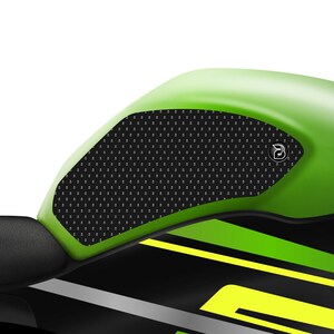 BLOQ Motorcycle Fuel Tank Grips / Traction Pads For Kawasaki ZX-6R (2019-) - Black
