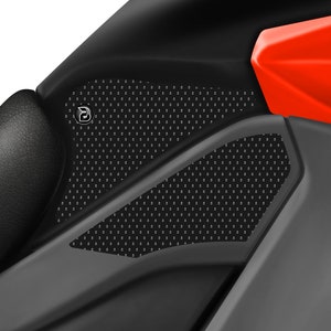 BLOQ Motorcycle Fuel Tank Grips / Traction Pads For Kawasaki Versys 1000 (2015-2018) - Black