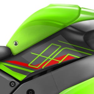 Poignées de réservoir pour moto PREMIUM BLOQ Kawasaki ZX-10R (2016-) - Transparentes