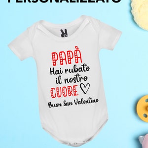 Body personalizzato per neonato/bebè. Idea regalo Festa del papà per mamma, papà, nonni, zii immagine 2