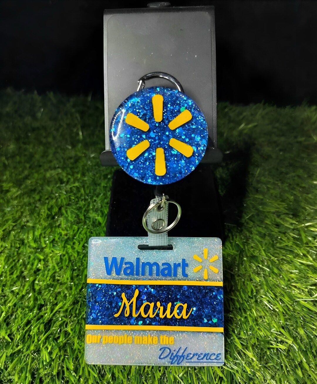 Walmart Glitter Name Badge Etsy