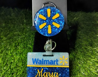 Walmart glitter name badge