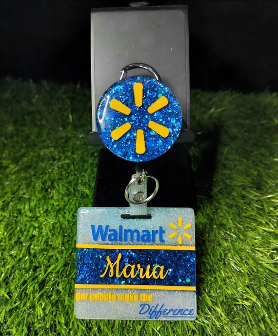 Walmart Glitter Name Badge 