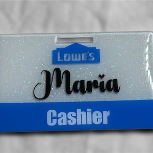 Lowe’s  name badge