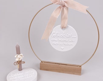 Silicone - Casting Mould ~ Candle Disc "Mama" for Tree Candles / Mother's Day / Gift