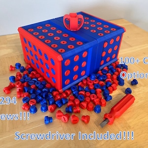 Boîte cadeau EXTRÊMEMENT ennuyeuse imprimée en 3D * Tournevis inclus * Cadeau de Noël, d'anniversaire ou de remise des diplômes