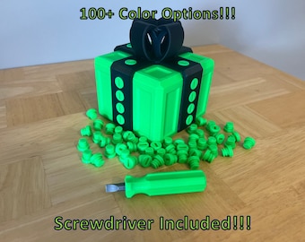 3D Printed Annoying Gift Box, Christmas, Graduation Gift *Screwdriver Included*