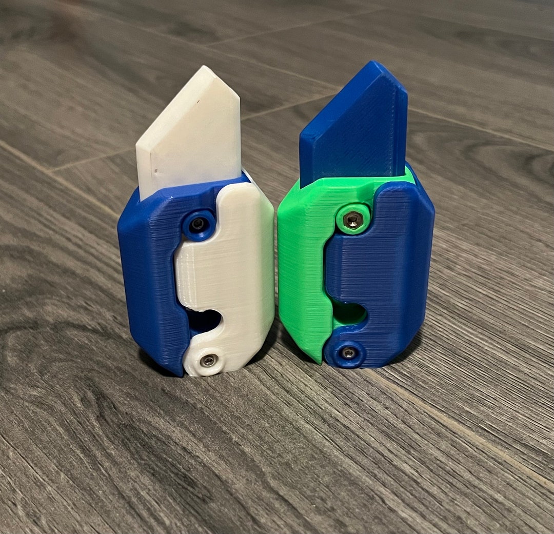 3D Printed Gravity Folding Knife Fidget Toy Etsy