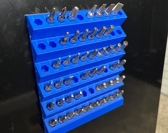 Magnetischer oder an der Wand befestigter Bohrer Hex-Organizer, Aufbewahrung, Hex-Bit, Werkzeuge, Vatertagsgeschenk