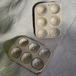 Ceramic Mini Palette for Paints or Spices | Handmade Multi-Purpose Tray | Glazed Stoneware Mixing Dish