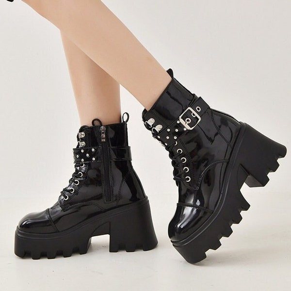 cheap goth boots