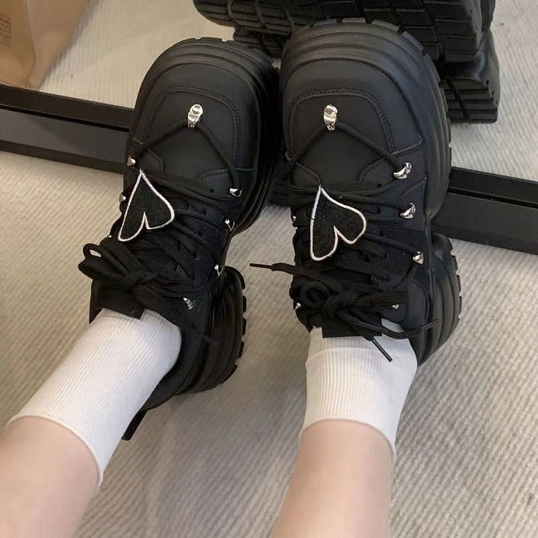 Gothic Platform Vintage Love Shoes Gift of Gothic Lover Etsy New Zealand