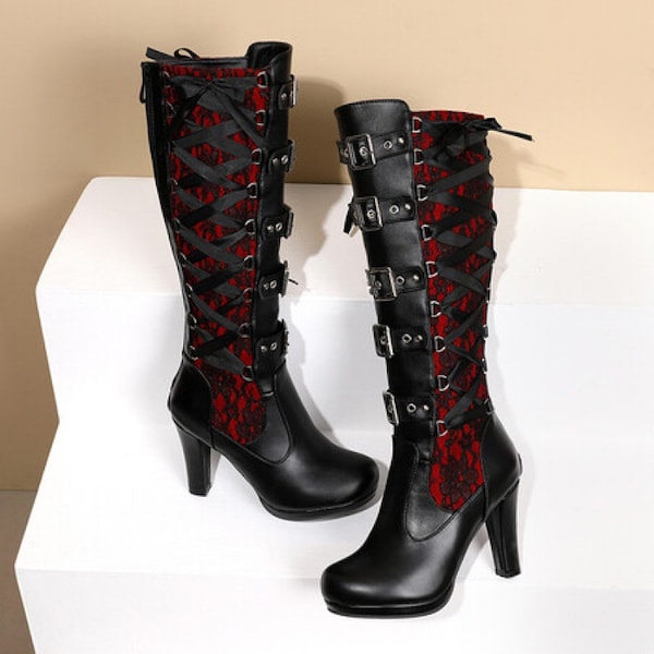 Gothic Boots Etsy