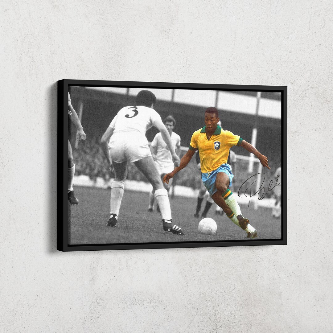 Pele Canvas Wall Art FIFA Player of the Century Canvas Legendary