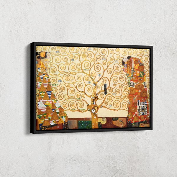 Gustav Klimt Der Lebensbaum | Klimt Baum Leben Wand Kunst | Gustav Klimt Leinwand Dekor | Leinwand Wand Kunst | Die Erwartung Der Baum des Lebens