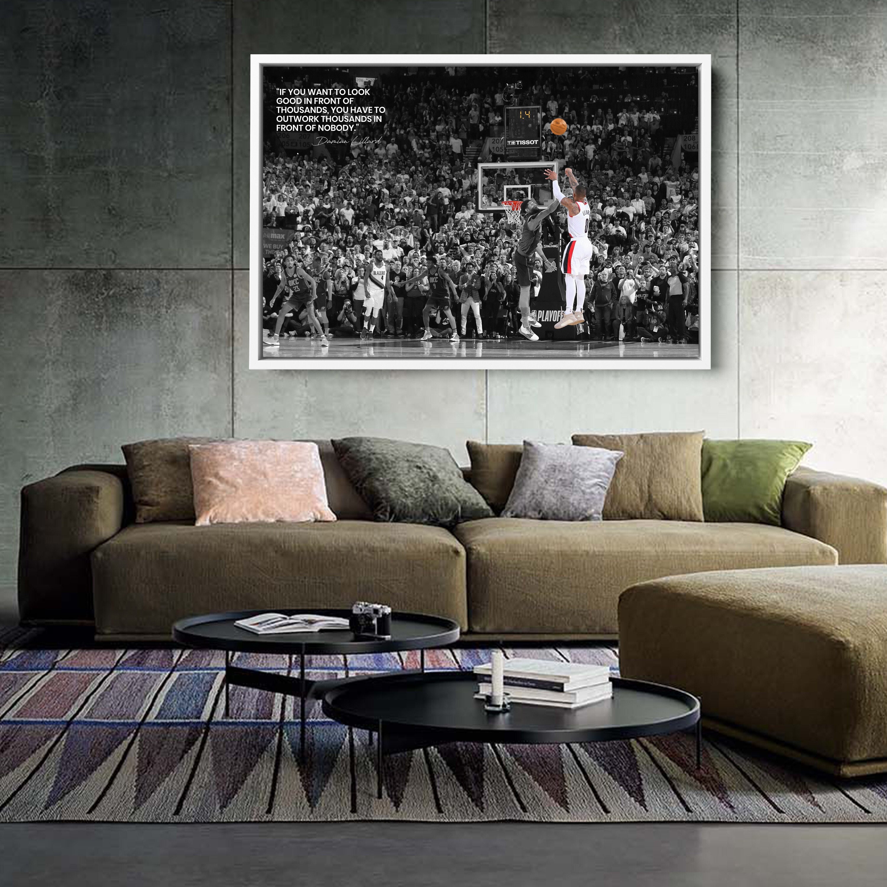  shitou Damian Lillard Poster Basketball Picture Canvas
