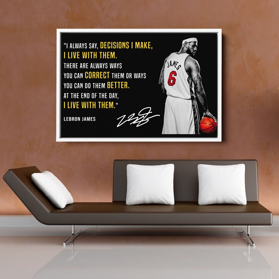 Lebron James Canvas Wall Art Lebron Motivation Canvas Basketball Canvas Lebron James Canvas Wall Art Lebron Motivation Canvas Basketball Canvas