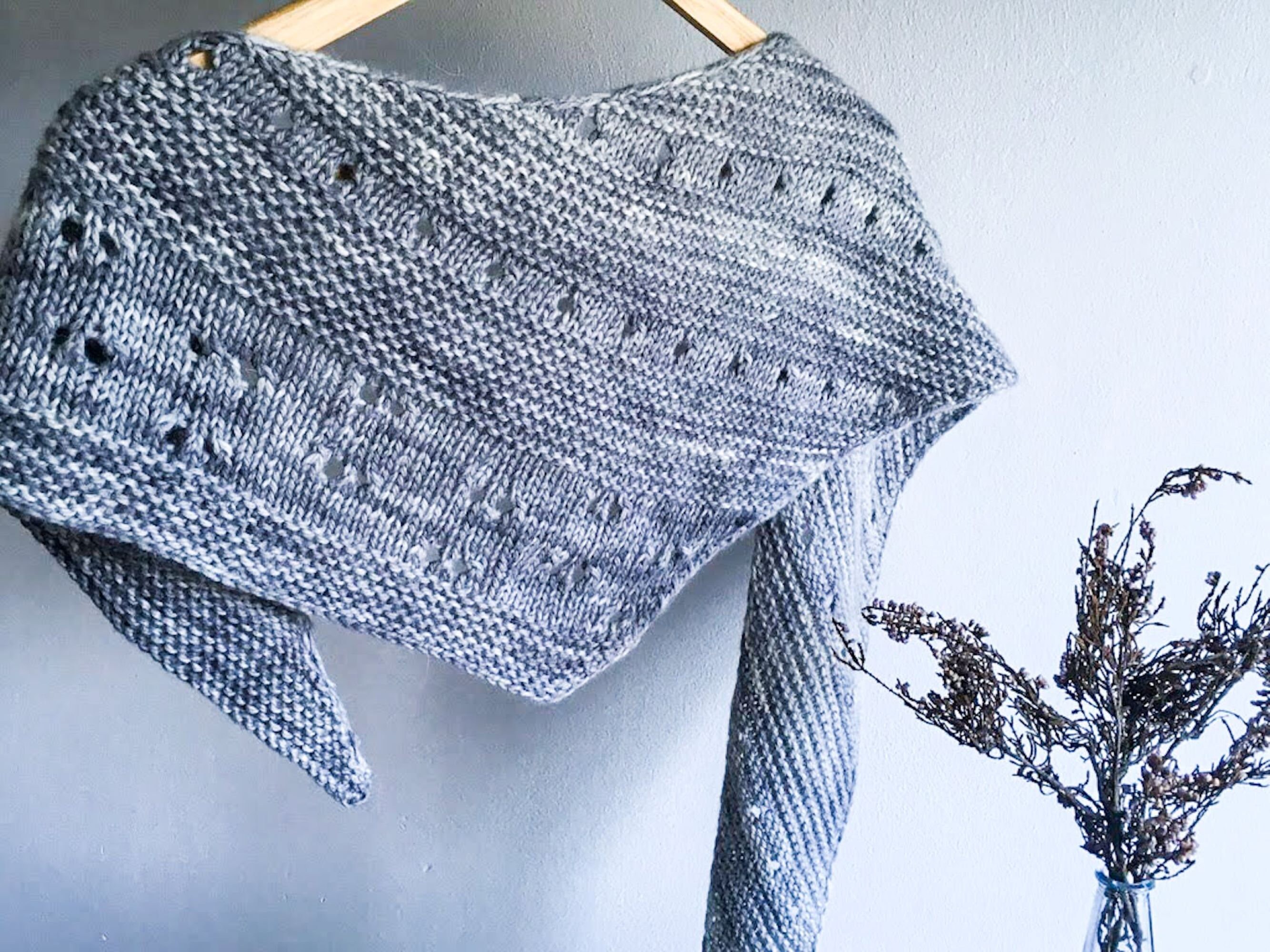 ravelry easy knit shawl