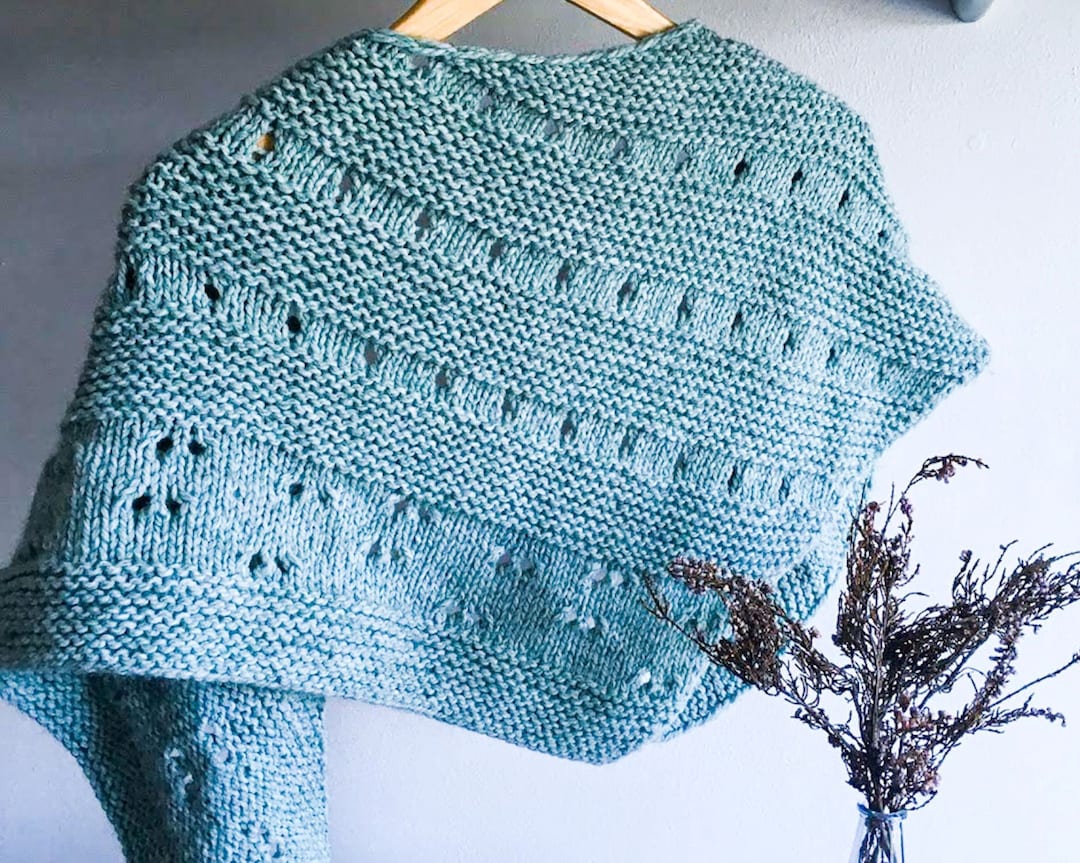 ravelry easy knit shawl