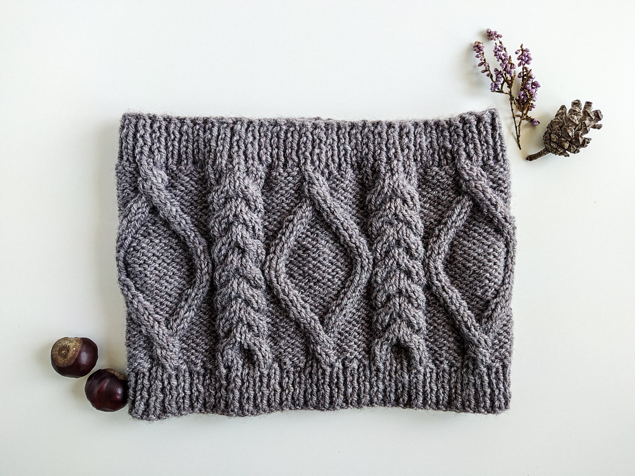 KNITTING PATTERN - Cable Knit Cowl Pattern - Chunky Scarf - Advanced ...