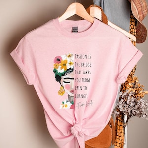 Frida Kahlo T-Shirt Streetwear Frauenpower Frau Mädchen Oberteil Bild 1