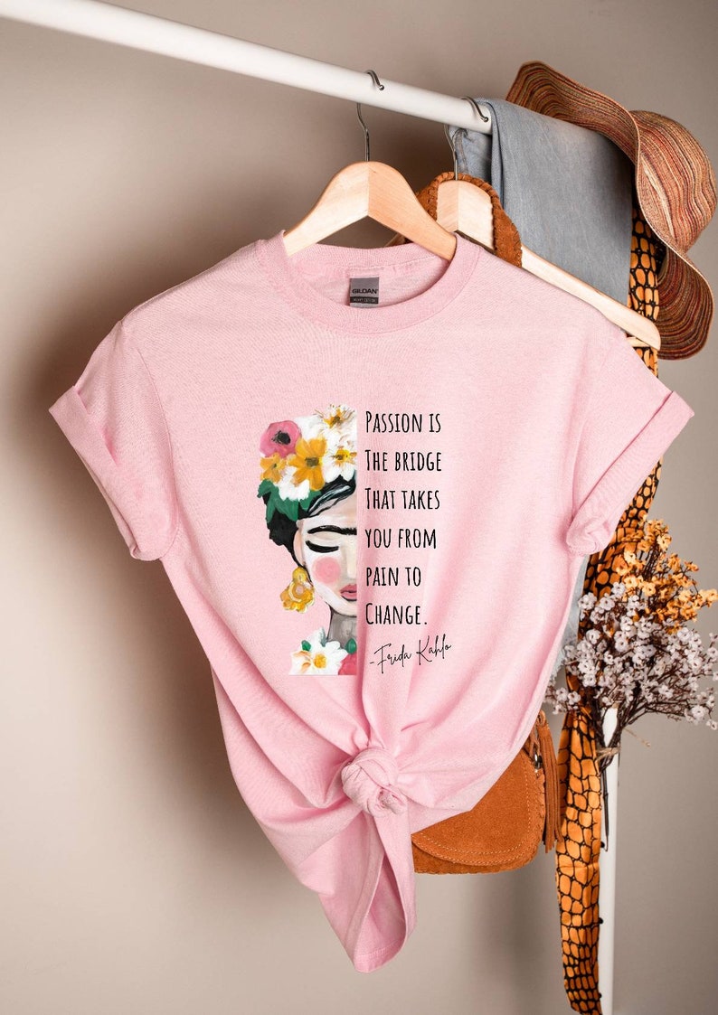 Frida Kahlo T-Shirt Streetwear Frauenpower Frau Mädchen Oberteil Bild 1