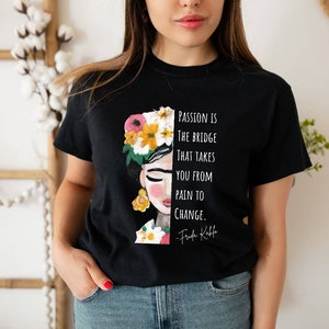 Frida Kahlo T-Shirt Streetwear Frauenpower Frau Mädchen Oberteil Bild 4