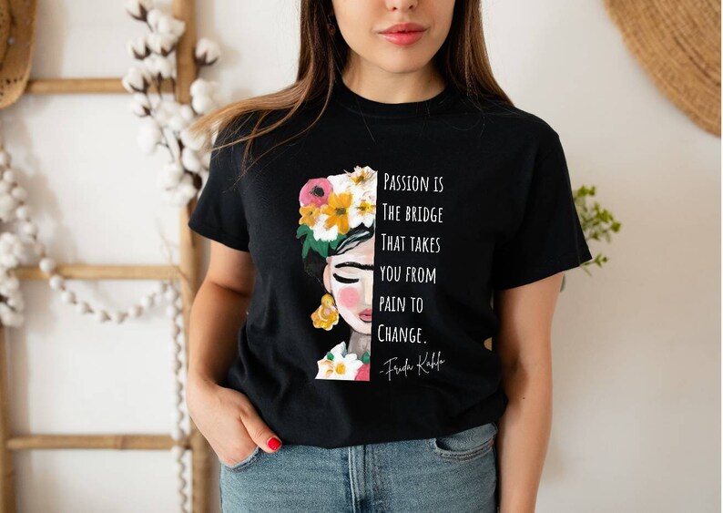 Frida Kahlo T-Shirt Streetwear Frauenpower Frau Mädchen Oberteil Bild 4