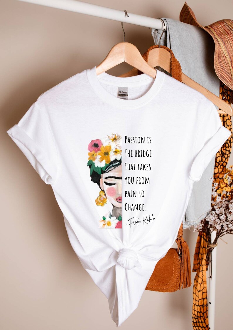 Frida Kahlo T-Shirt Streetwear Frauenpower Frau Mädchen Oberteil Bild 3